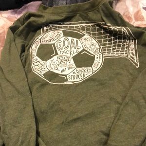 Boys long sleeve soccer shirt final sale